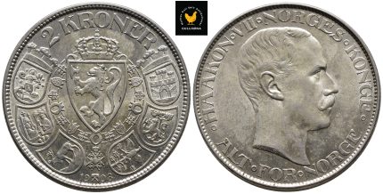 1908 Norge 2 Kroner, 01