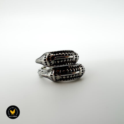 Ring i sølv - Saga, "Drage" - D-A (Mangler stempel)