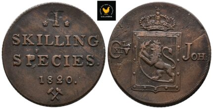 1820 Norge 1 Skilling, 01, Blankett feil