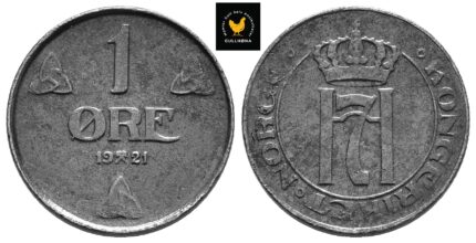 1921 Norge 1 Øre, Jern, 0/01