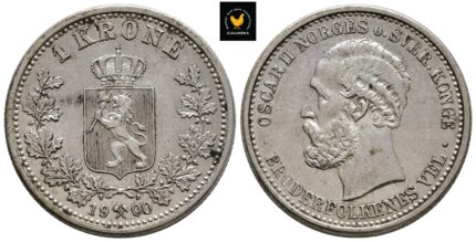 1900 Norge 1 Krone, 1+/01