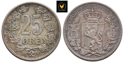 1896 Norge 25 Øre, 01