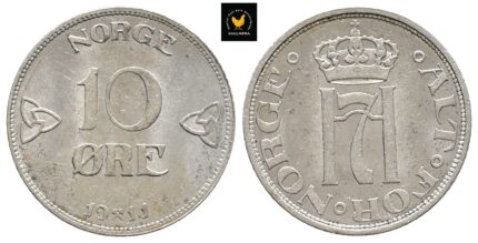 1911 Norge 10 Øre , 0/01