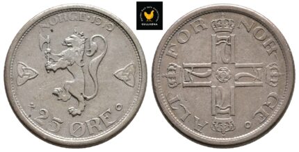 1919 Norge 25 Øre, 1+