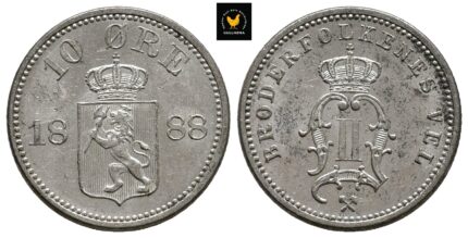 1888 Norge 10 Øre, 0/01