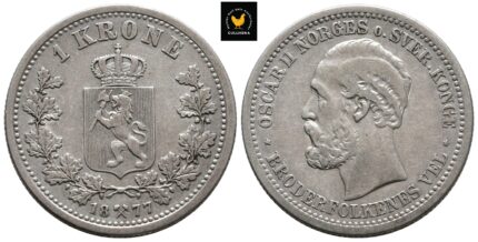 1877 Norge 1 Krone, 1/1+