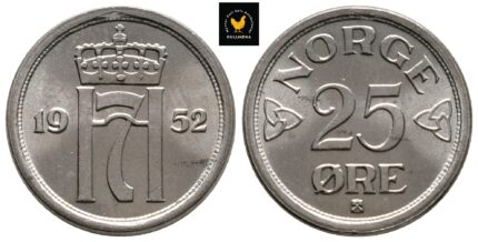 1952 Norge 25 Øre, 0