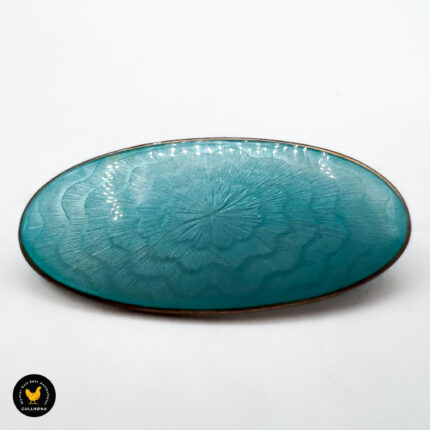 Brosje I Sølv Med Turkis Emalje - Thorleif Johnsen