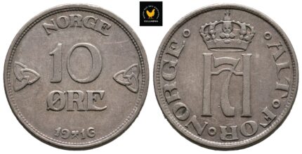 1916 Norge 10 Øre, 1+