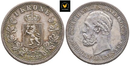1897 Norge 1 Krone, 0/01
