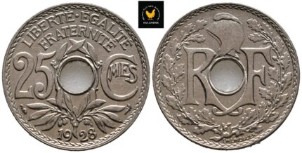1928 Frankrike 25 Centimes, 0