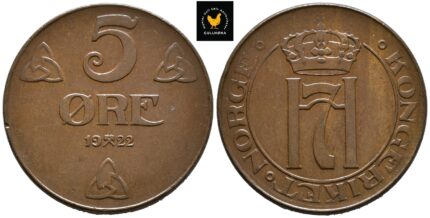 1922 Norge 5 Øre, 01