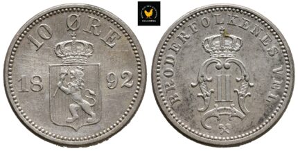 1892 Norge 10 Øre, 0/01