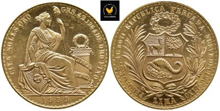 1959 Peru 100 Soles, 0/01