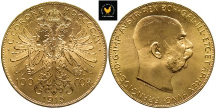1915 Østerrike "Restrike" 100 Corona, 0