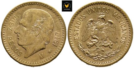 1917 Mexico 10 Pesos