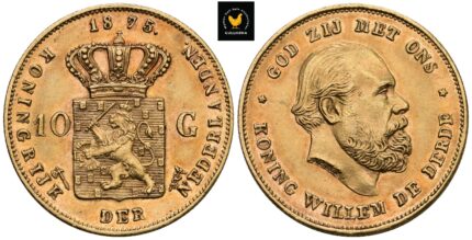 1875 Nederland 10 Gulden, 1+/01