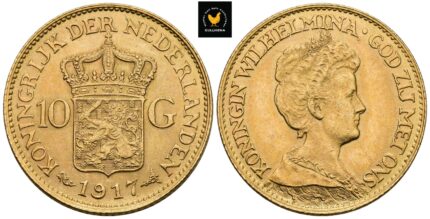 1917 Nederland 10 Gulden, 0/01