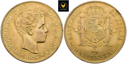 1897 Spania 100 Pesetas, 01