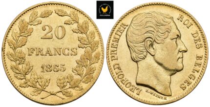 1865 Frankrike 20 Francs, 1+/01