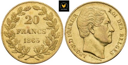 1865 Frankrike 20 Francs, 1+/01