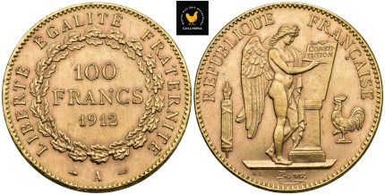 1912 A Frankrike 100 Francs, 1+/01