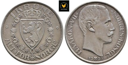 1908 Norge 1 Krone, 1+