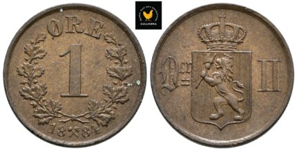1884 Norge 1 Øre, 0/01