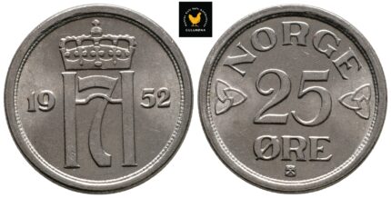 1952 Norge 25 Øre, 0