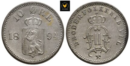 1894 Norge 10 Øre, 1+