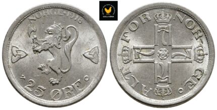 1918 Norge 25 Øre, 01
