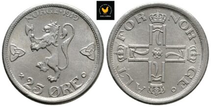 1919 Norge 25 Øre, 0/01