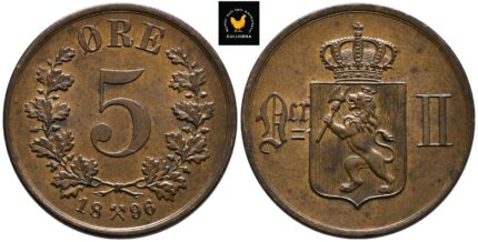 1896 Norge 5 Øre, 0/01