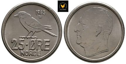 1965 Norge 25 Øre, 0