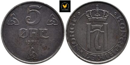 1917 Norge 5 Øre, 0/01