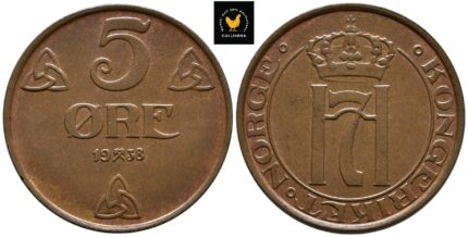 1938 Norge 5 Øre, 0