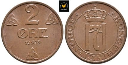 1939 Norge 2 Øre, 0