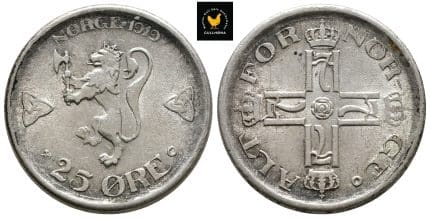 1919 Norge 10 Øre, 01