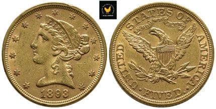 1893 USA 5 Dollars, 01