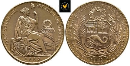 1963 Peru 100 Soles, 0