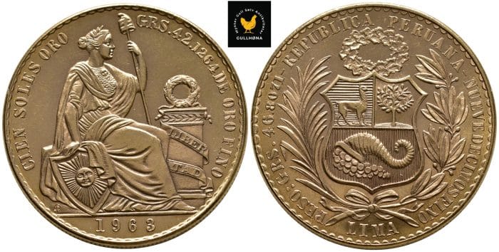1963 Peru 100 Soles, 0