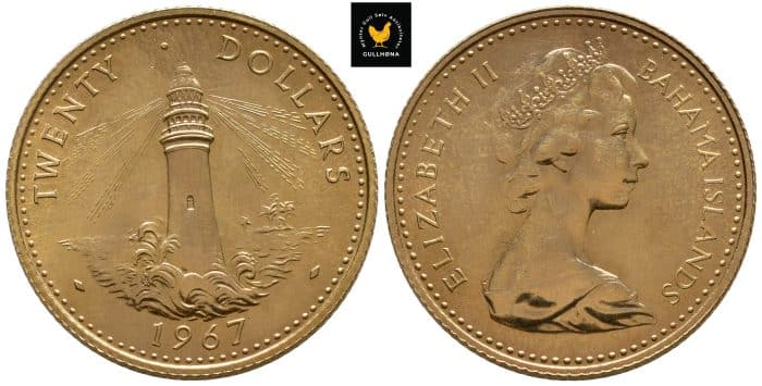 1967 Bahamas 20 Dollars, 0