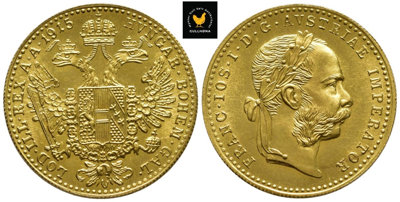 1915 Østerrike 1 Ducat, 0, Restrike