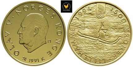 1994 Norge 1500 Kroner Rødøymannen Proof