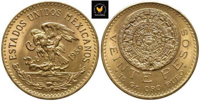 1959 Mexico 20 Pesos, 0