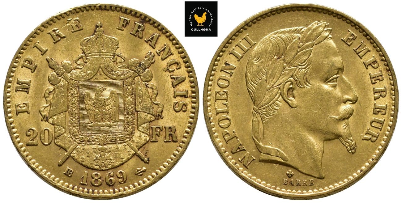 1869 Frankrike 20 Francs, 01