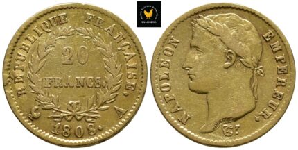 1808 Frankrike 20 Francs, 1/1+
