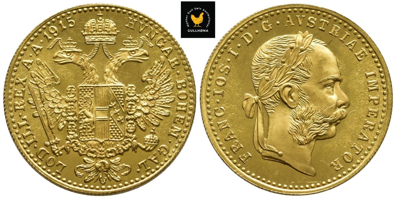 1915 Østerrike 1 Ducat, 0, Restrike