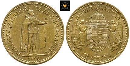 1893 Ungarn 10 Korona, 0/01