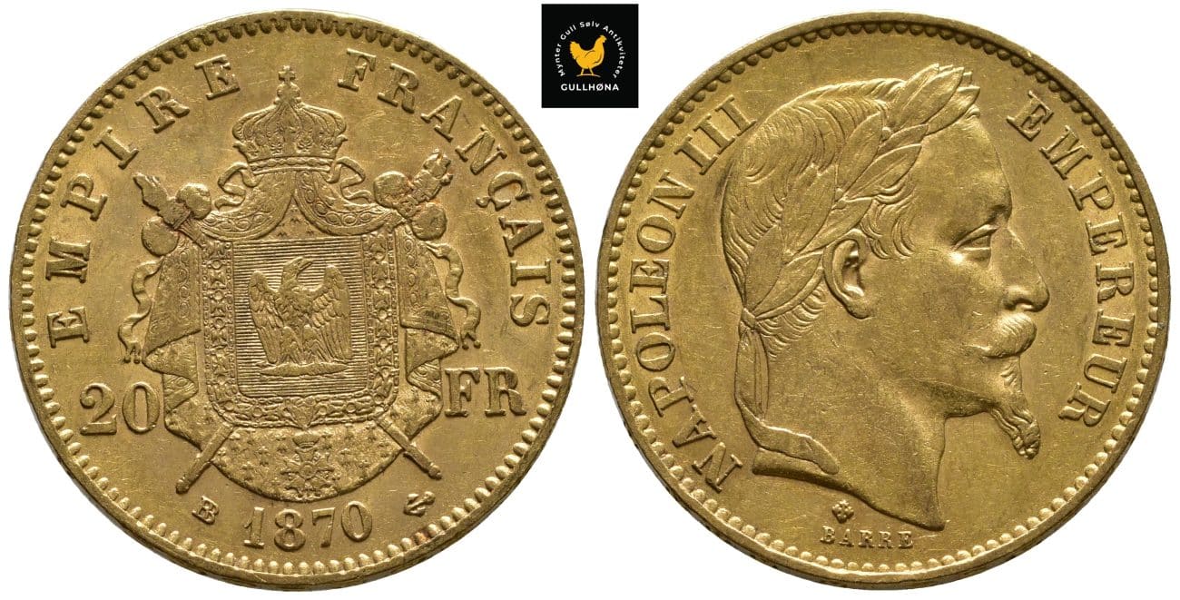 1870 Frankrike 20 Francs, 01
